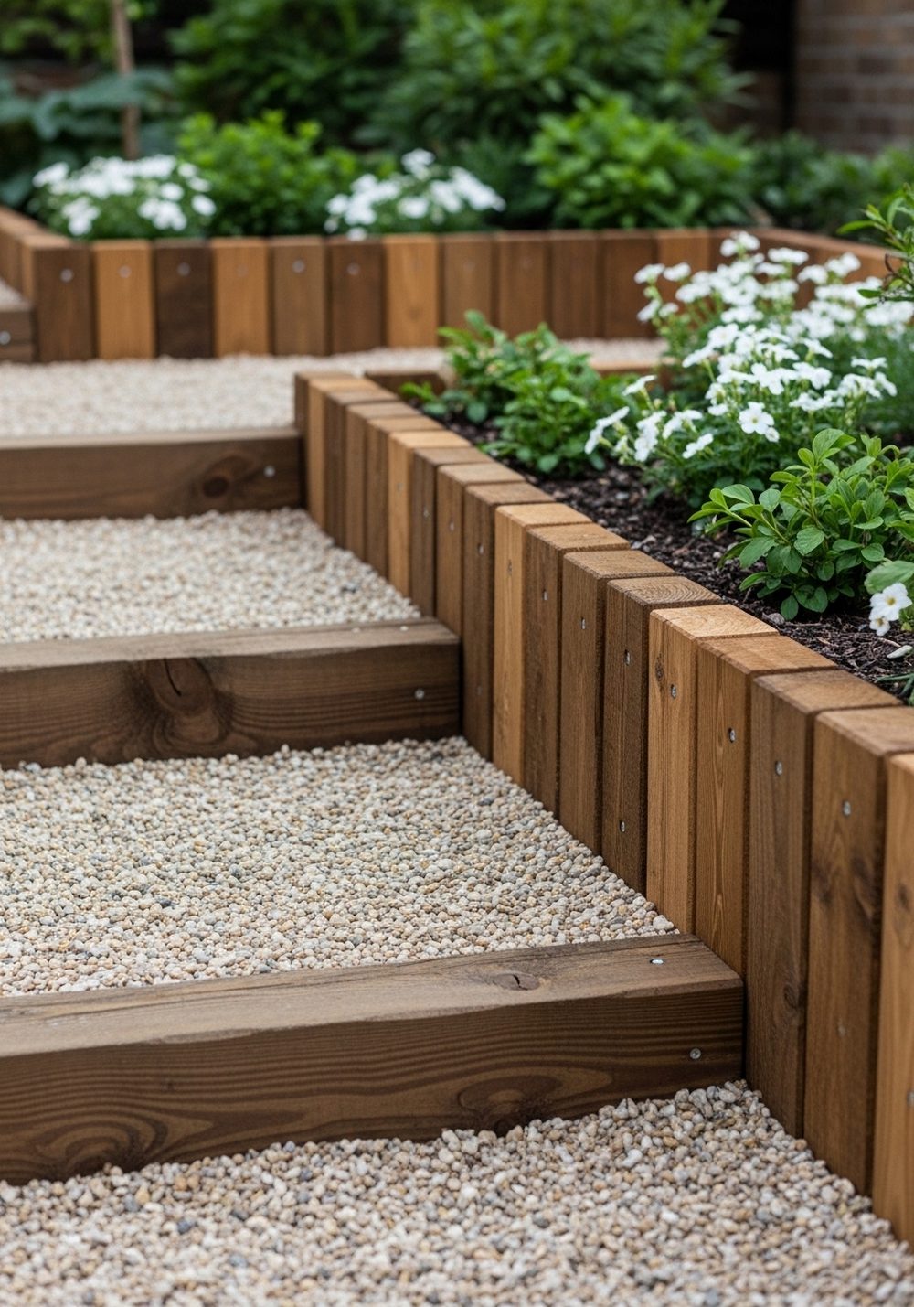 Use Pallet Wood For Chic Garden Edging And Steps