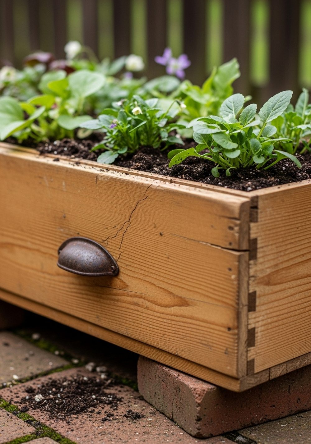 Vintage Drawer Planter Box