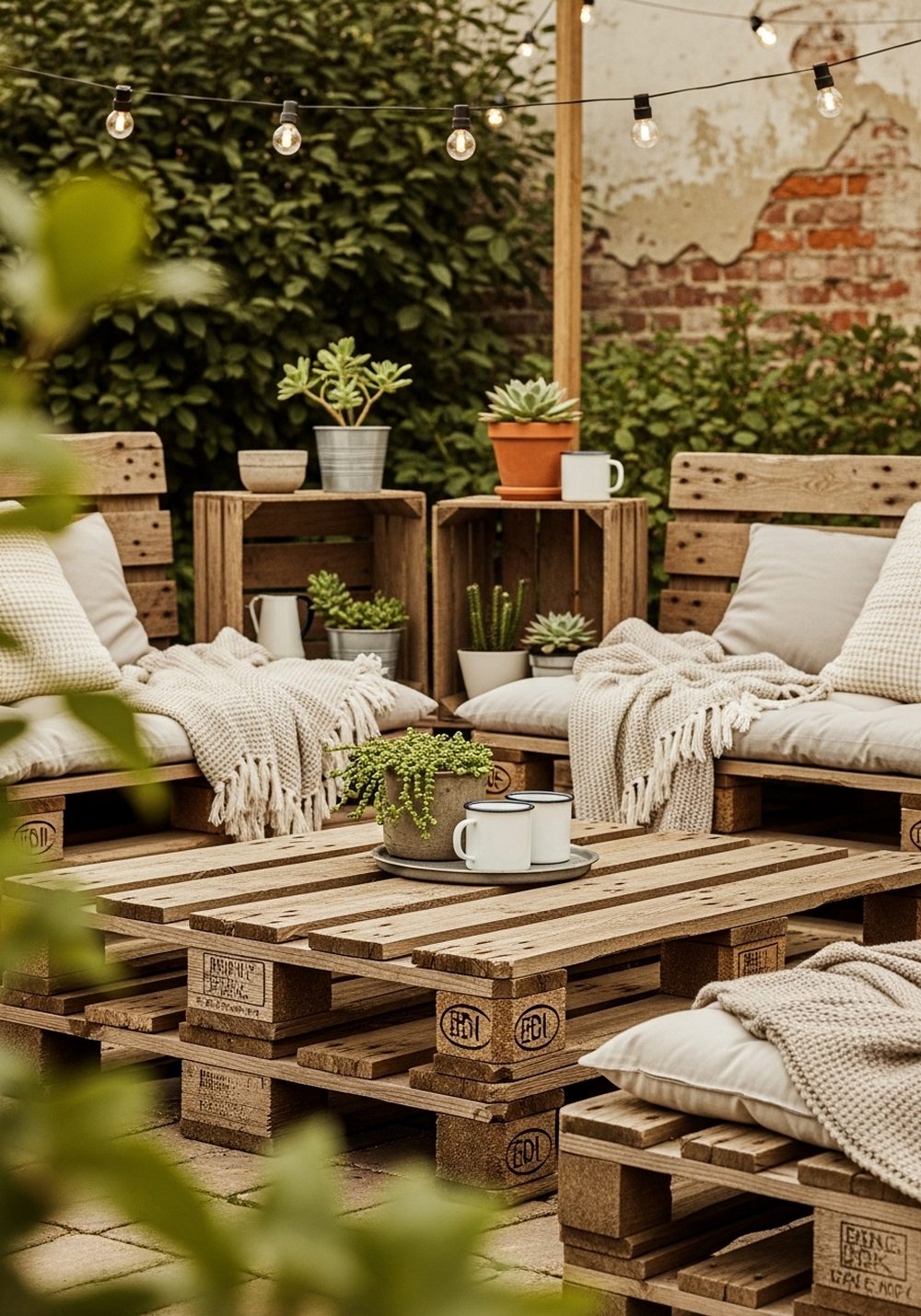 Weathered Pallet Lounge Corner