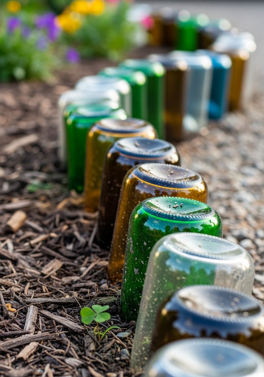 Wine Bottle Border Edging