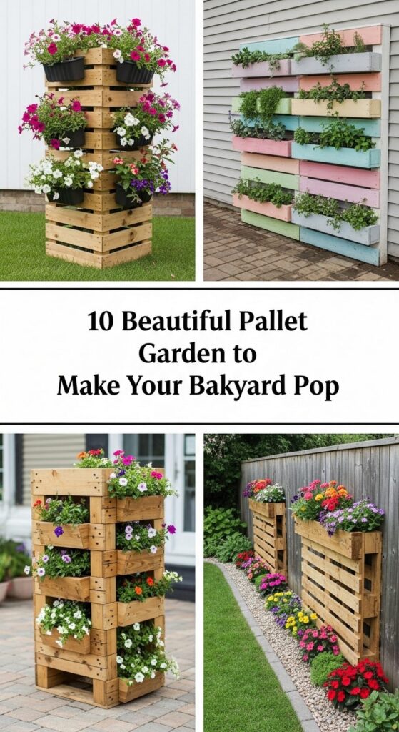 Beautiful Pallet Garden Ideas to Make Your Backyard Pop