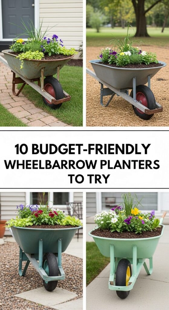 Budget-Friendly Wheelbarrow Planters to Try