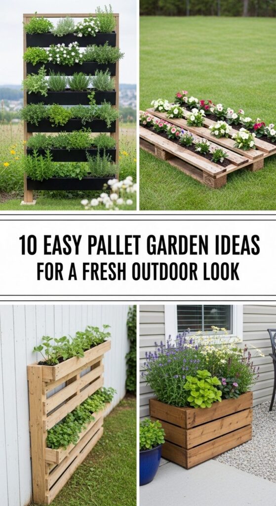 Easy Pallet Garden Ideas for a Fresh Outdoor Look