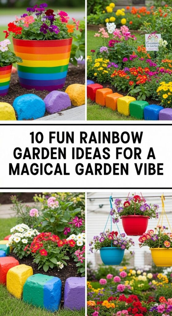 Fun Rainbow Garden Ideas for a Magical Garden Vibe