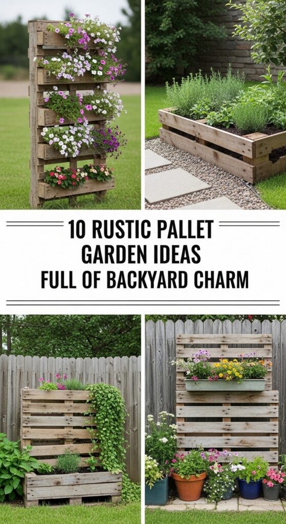Rustic Pallet Garden Ideas Full of Backyard Charm