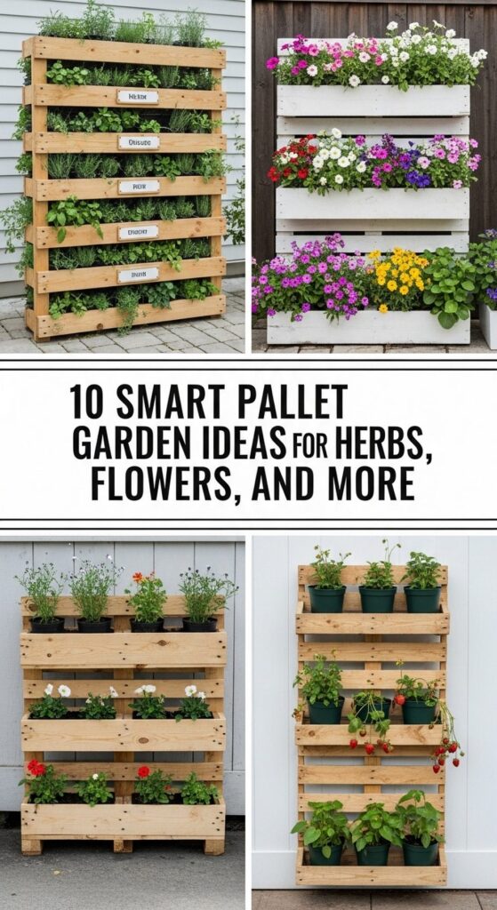 Smart Pallet Garden Ideas for Herbs, Flowers, and More