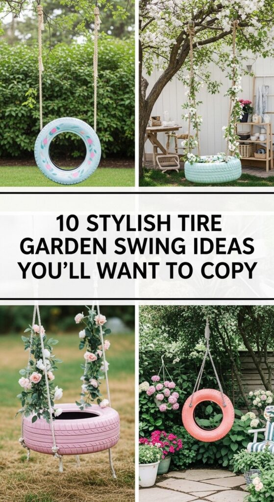 Stylish Tire Garden Swing Ideas You’ll Want to Copy