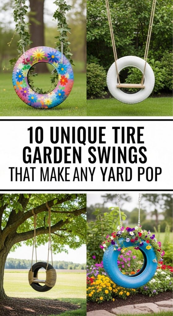 Unique Tire Garden Swings That Make Any Yard Pop