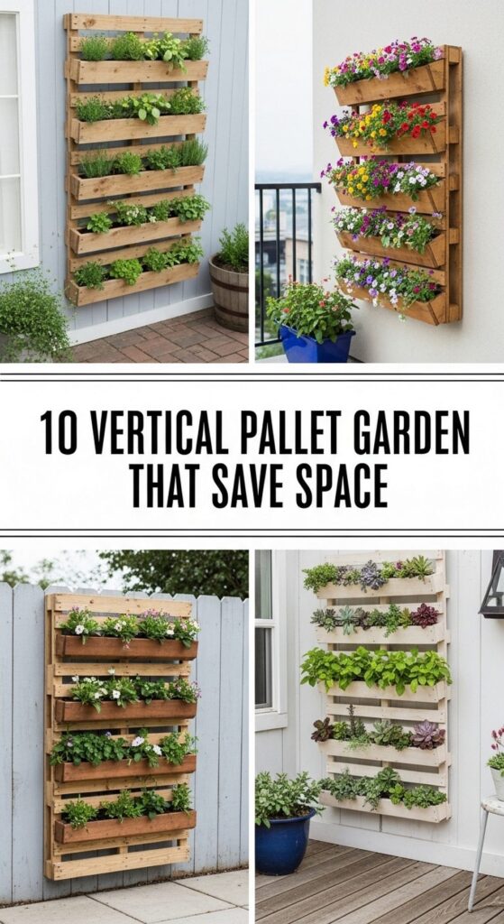 Vertical Pallet Garden Ideas That Save Space