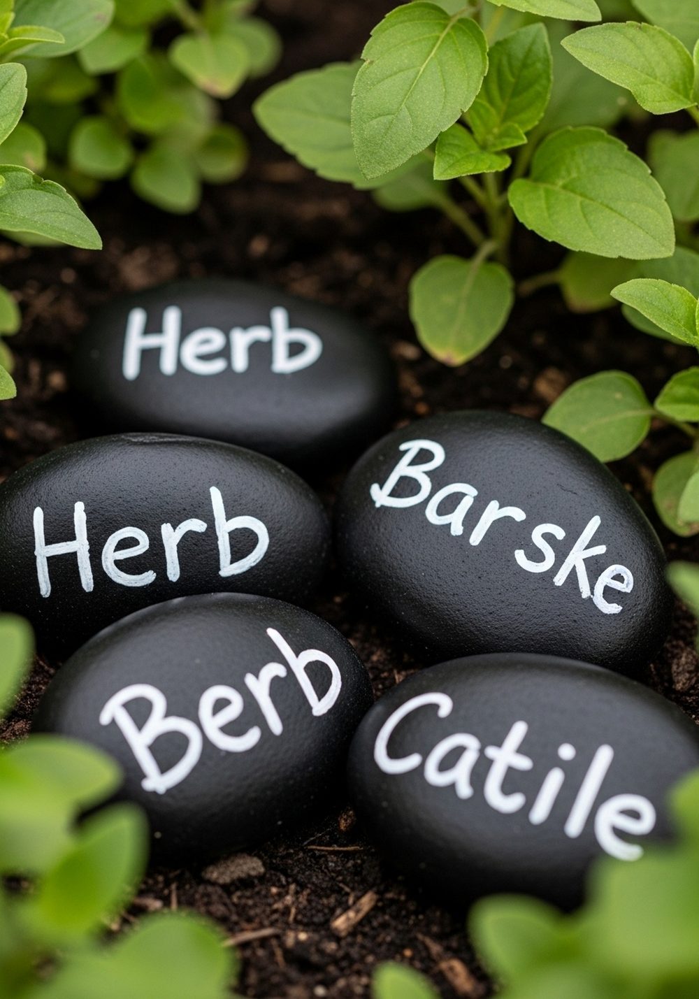 Chalkboard-Effect Black Rocks