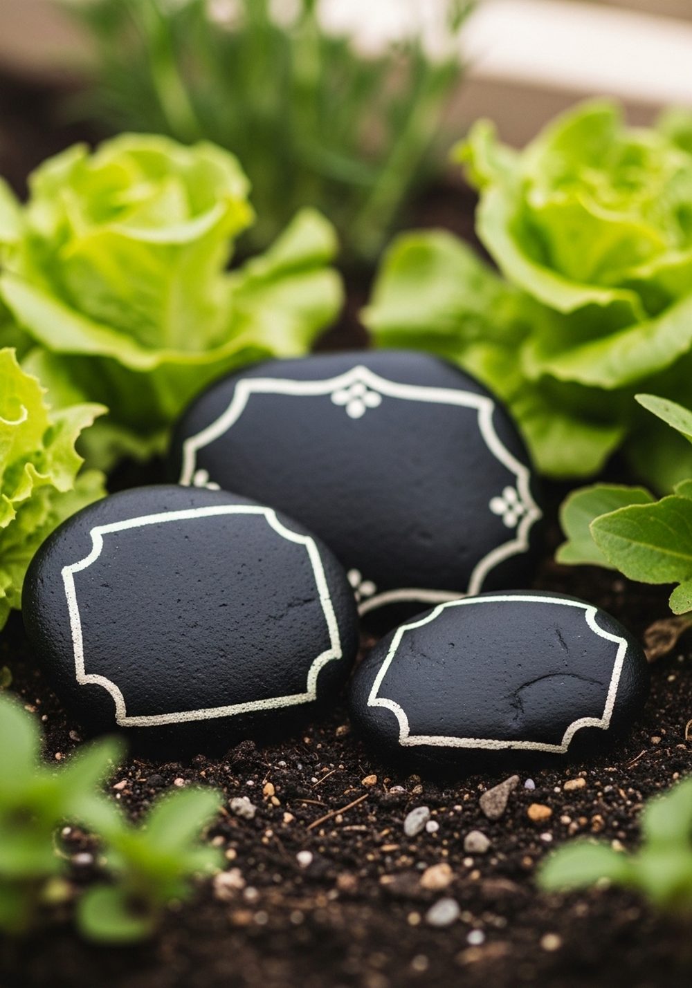 Chalkboard-Style Black Rock Markers