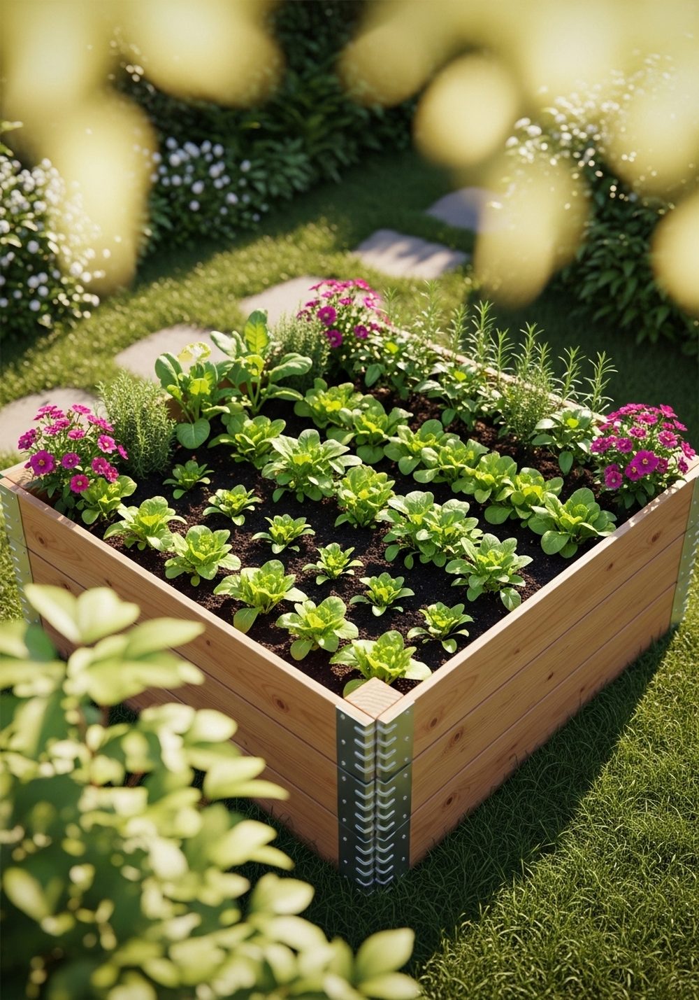 Deep Pallet Raised Bed For Veggies
