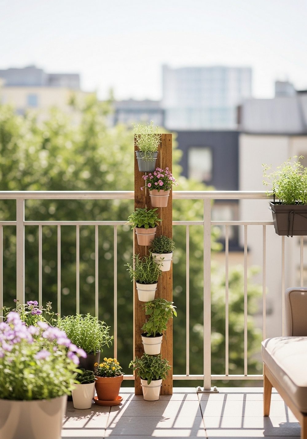 Design A Compact Balcony Pallet Garden Tower
