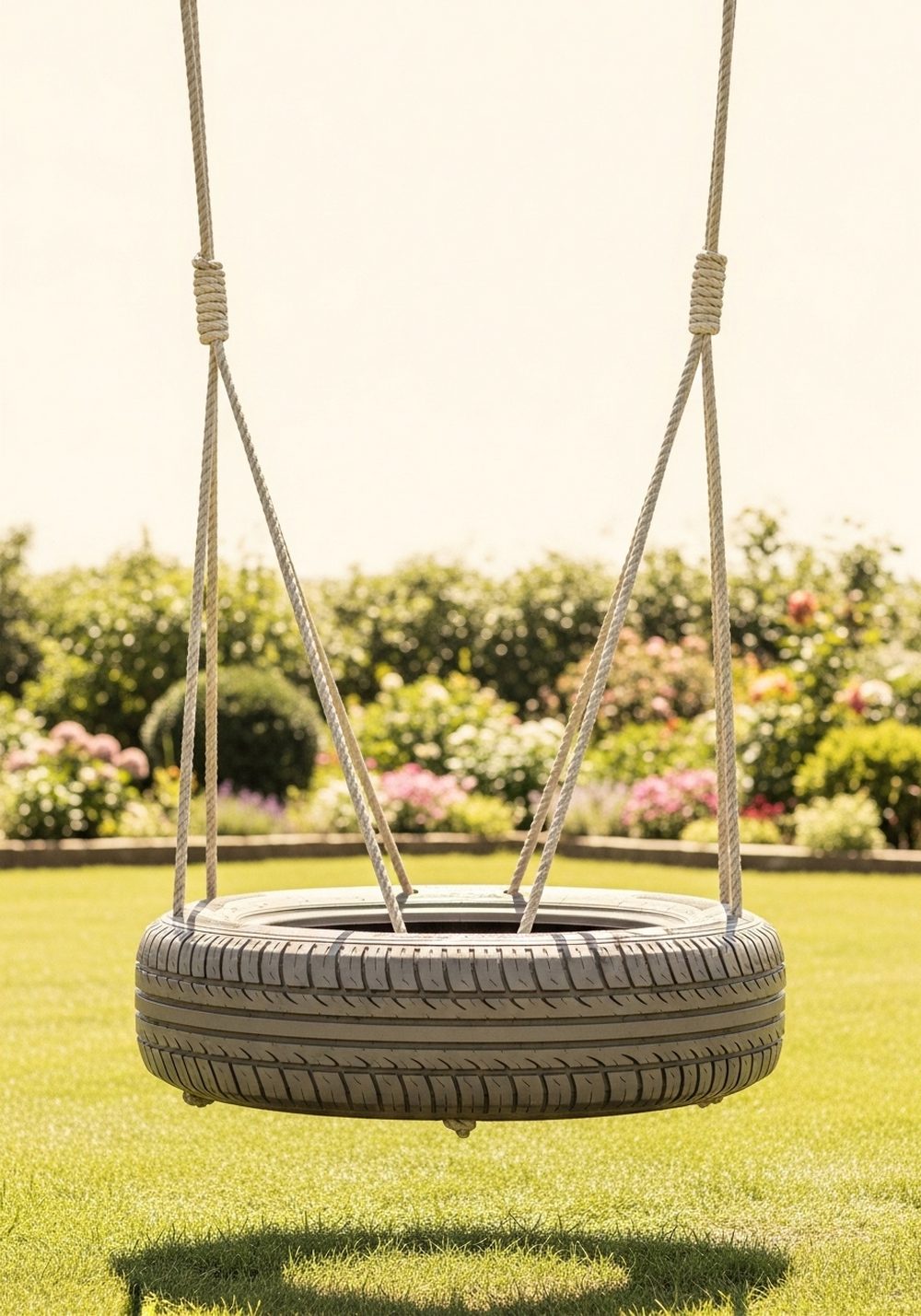 Double-Sided Tire Swing For Two