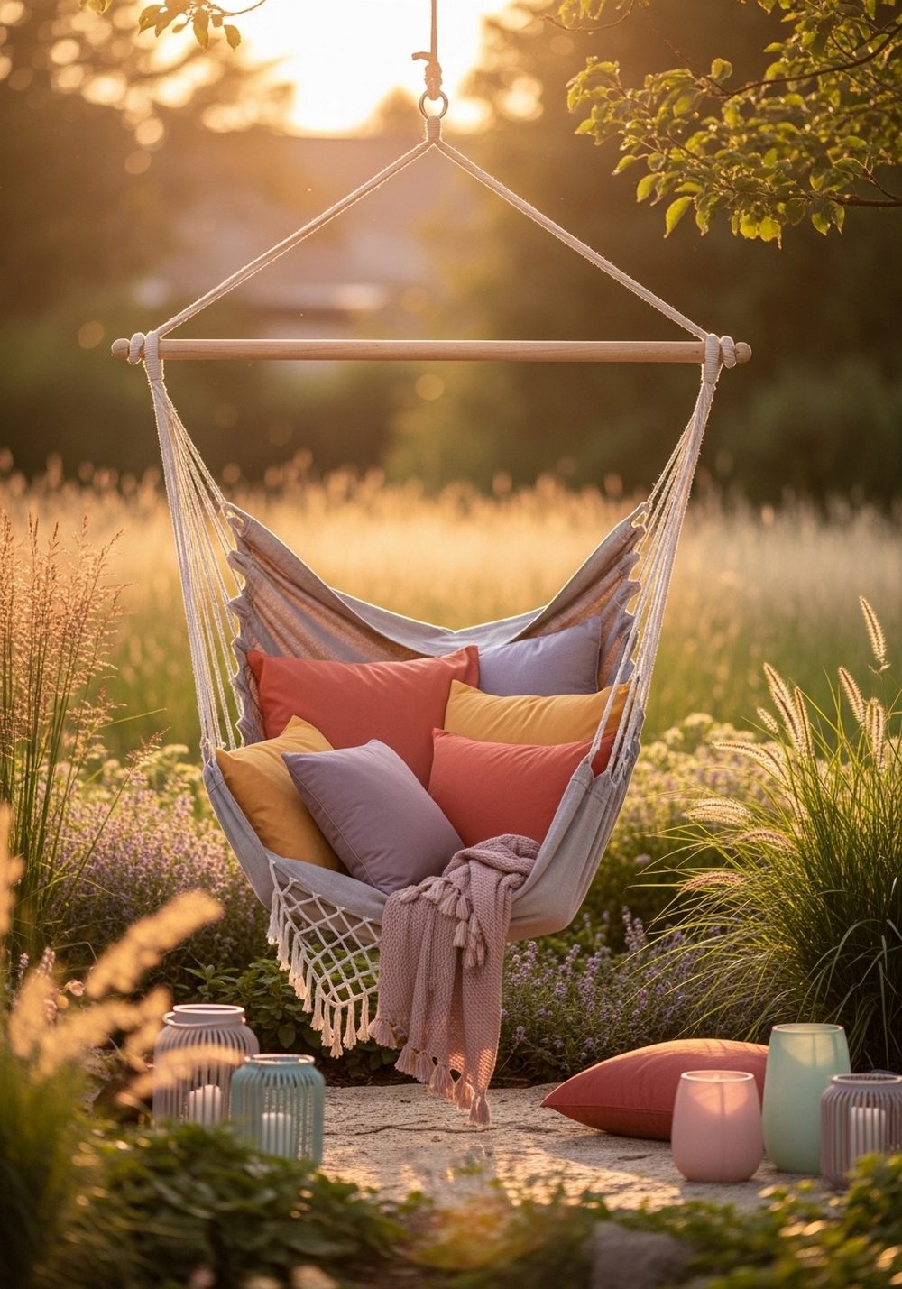Gentle Sunset Aura Hammock Retreat
