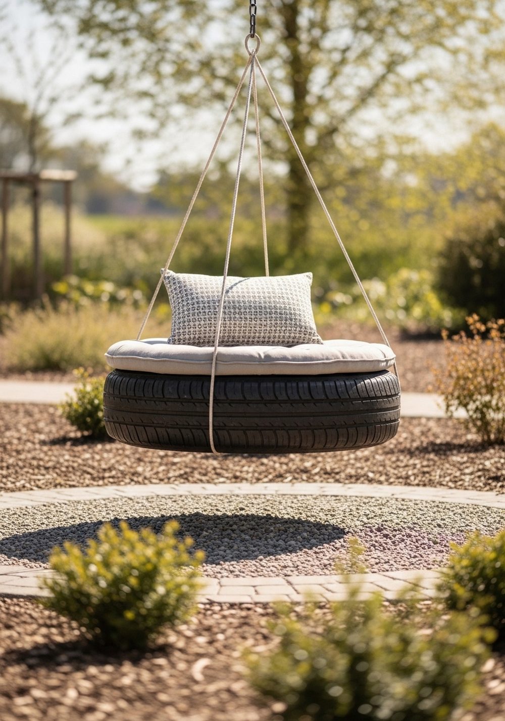 Horizontal Lounge Tire Swing Seat