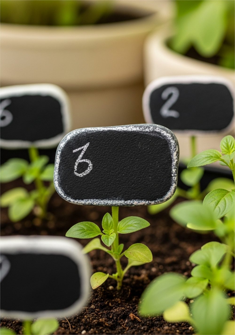 Mini Chalkboard Label Stones