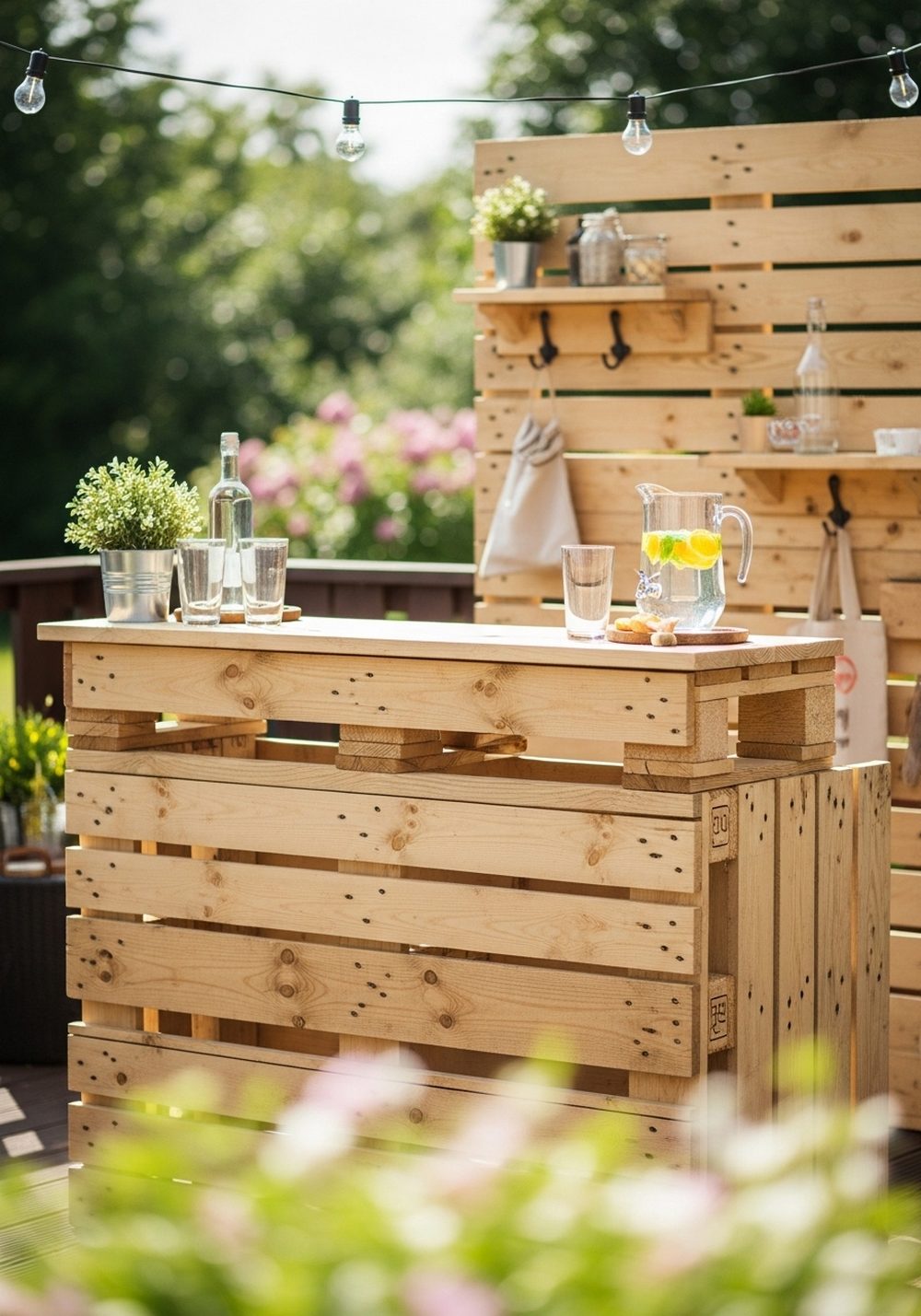 Pallet Garden Bar Corner