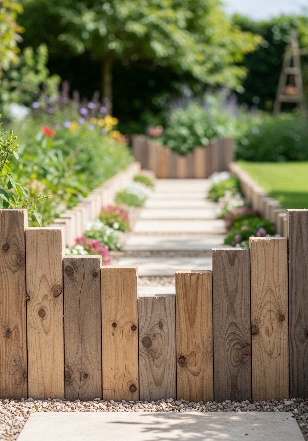 Pallet Pathway Edging And Borders