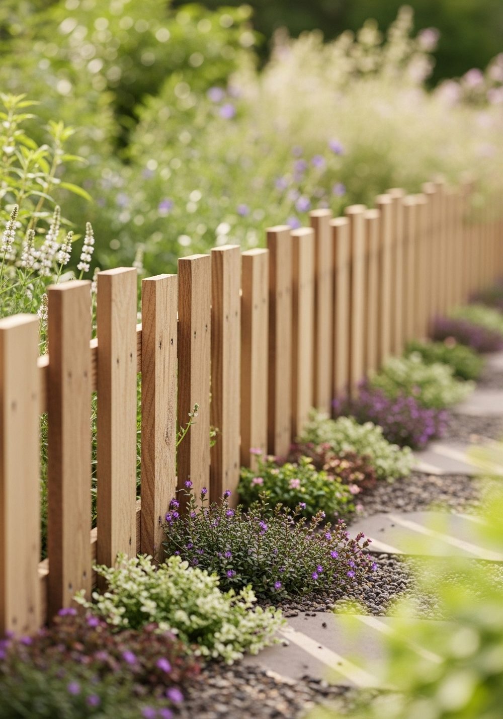 Pallet Pathway Planter Edging