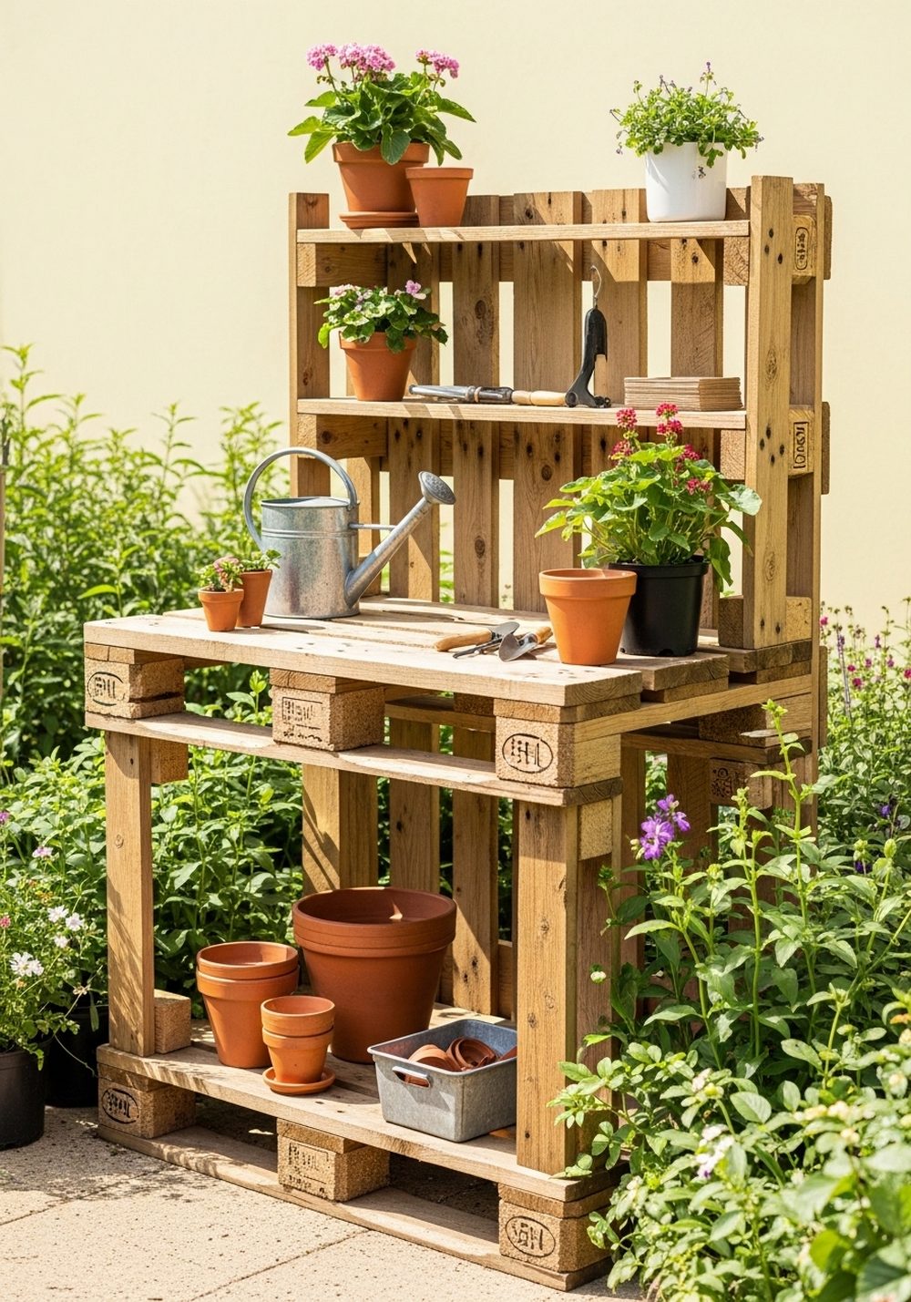 Pallet Potting Bench Station