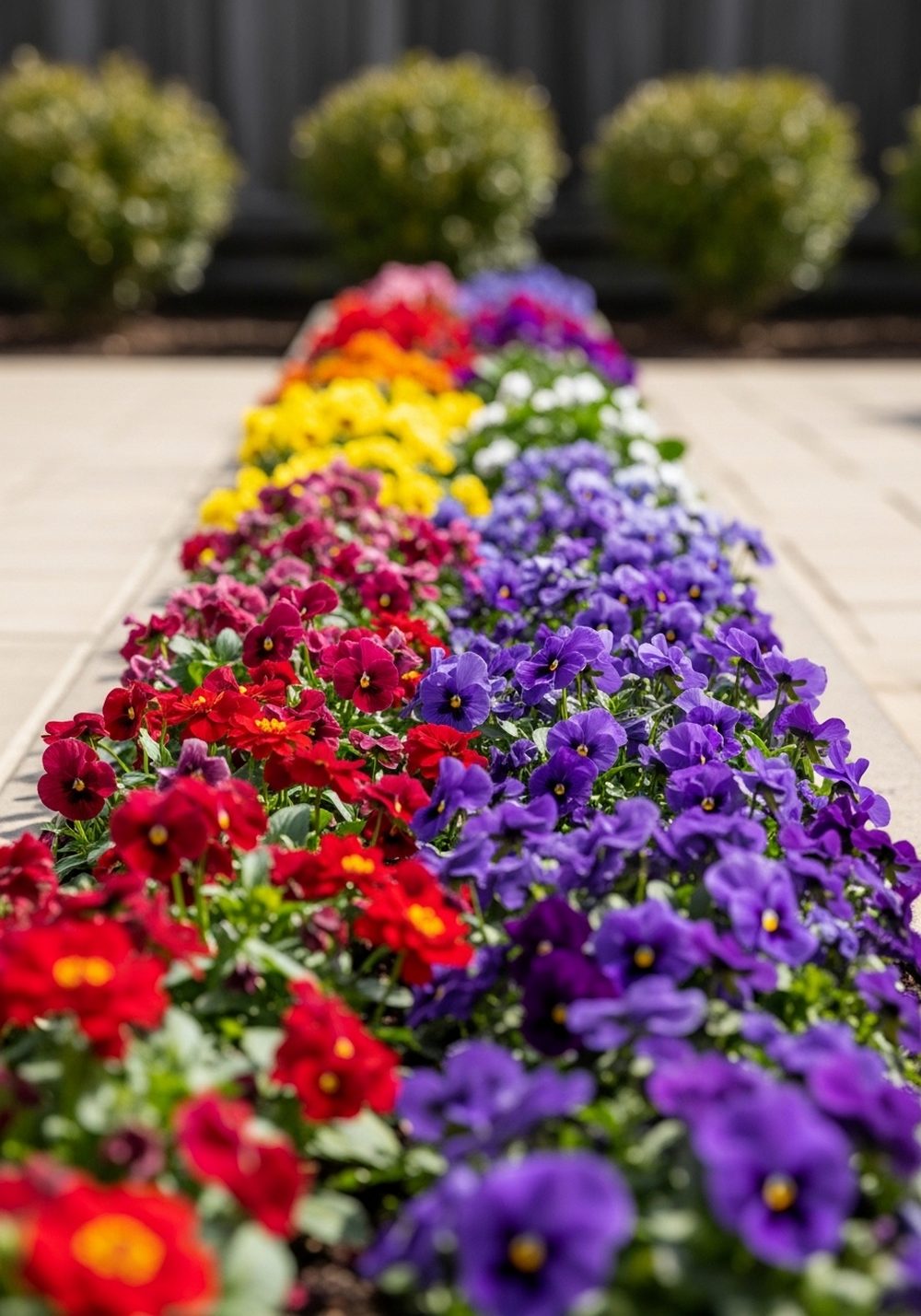 Rainbow “Butterfly Buffet” Flower Strip