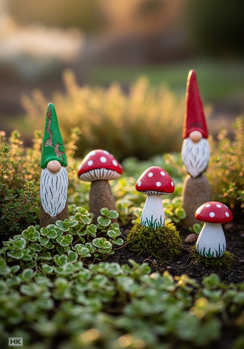 Storybook Gnome & Mushroom Markers
