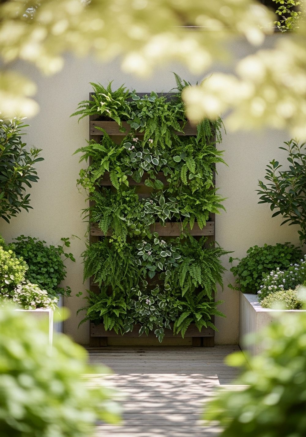Style A Shady Corner With A Fern-Filled Pallet