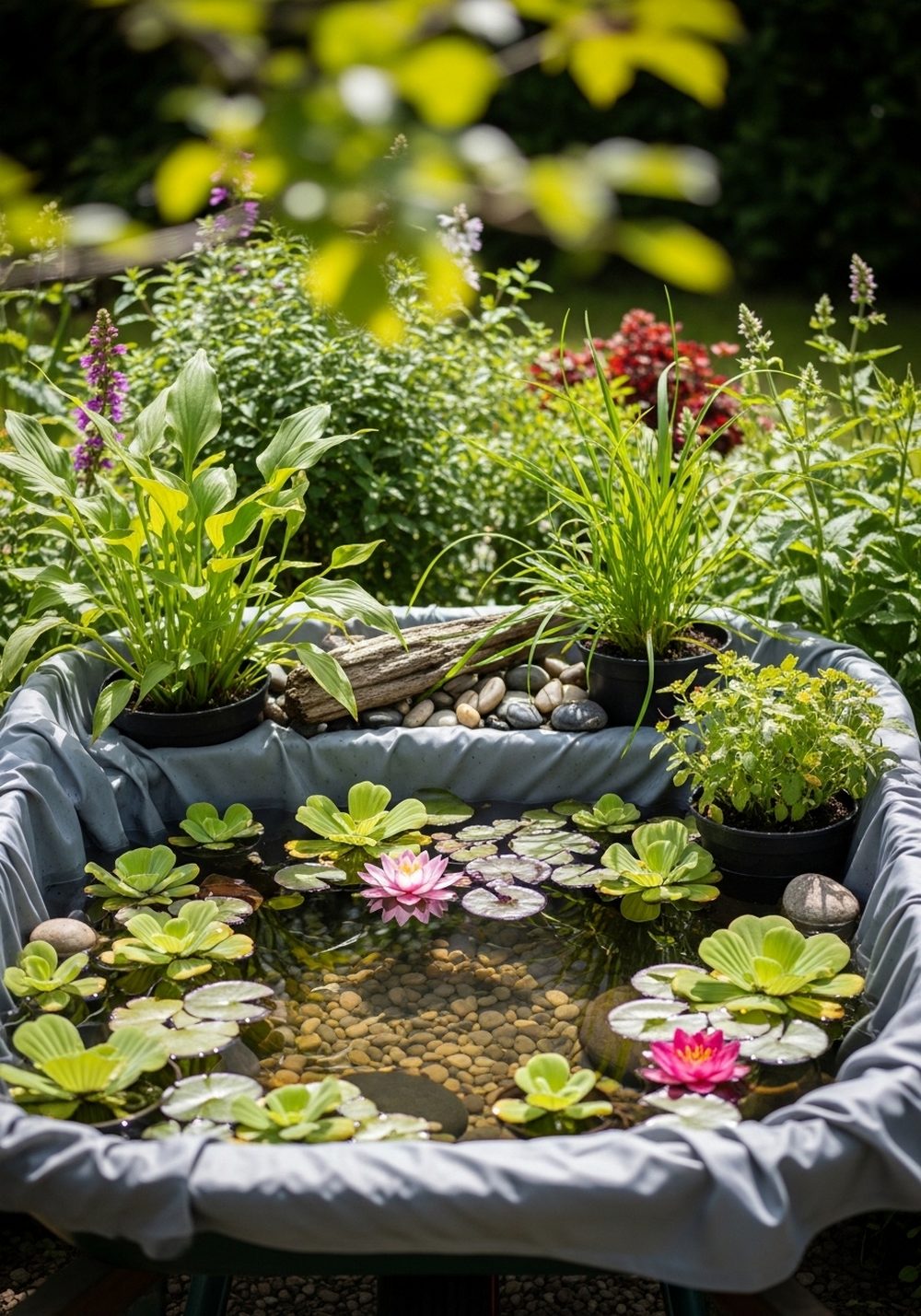 Wheelbarrow Pond-Inspired Mini Oasis