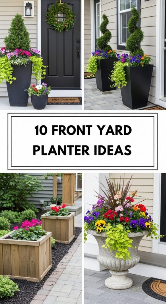 Front Yard Planter Ideas