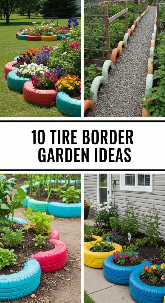 Tire Border Garden Ideas