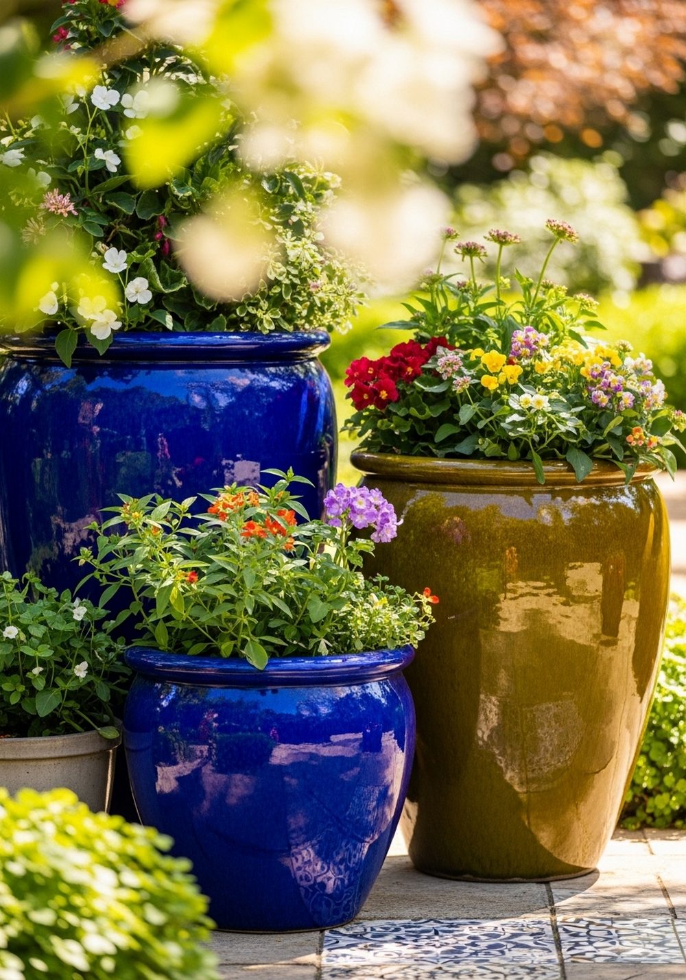 Bold Color Ceramic Planters