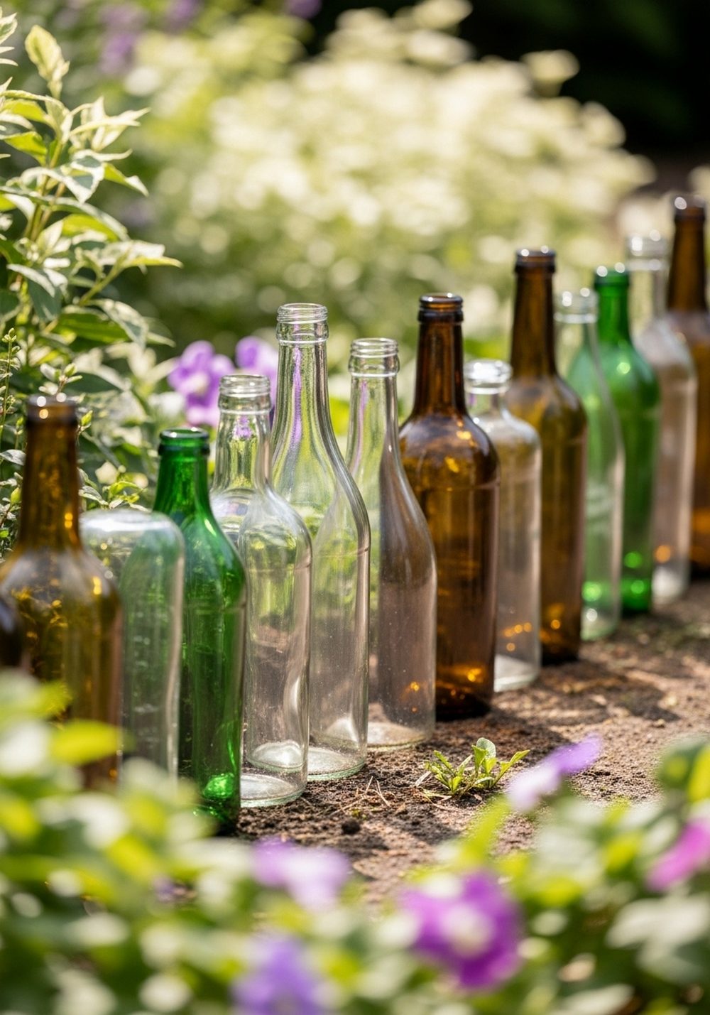 Glass Bottle Border Accent