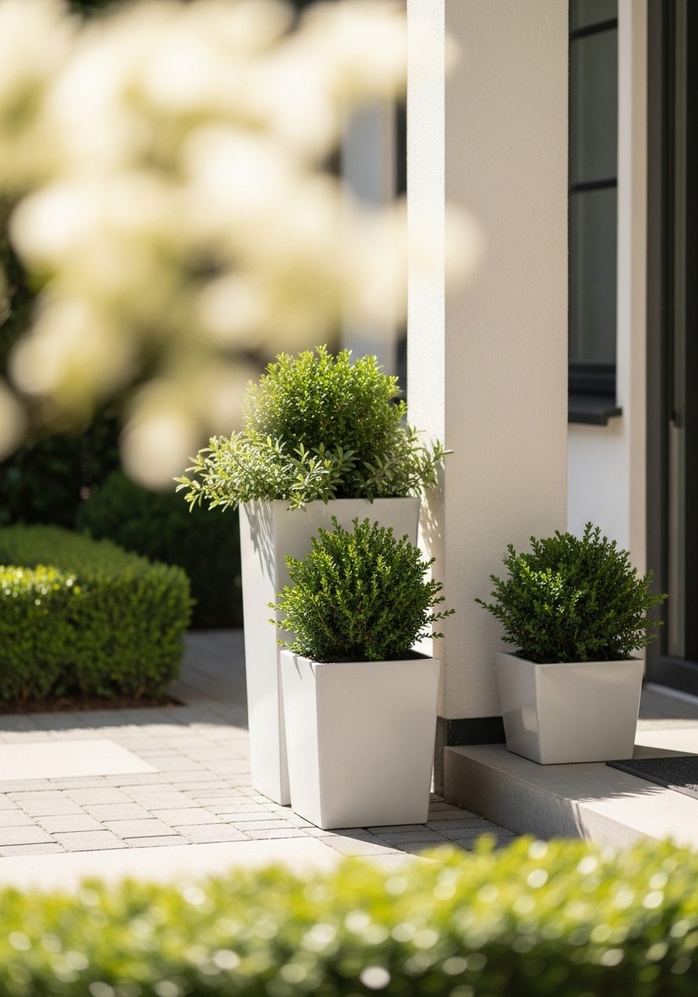 Minimal Evergreen Planters