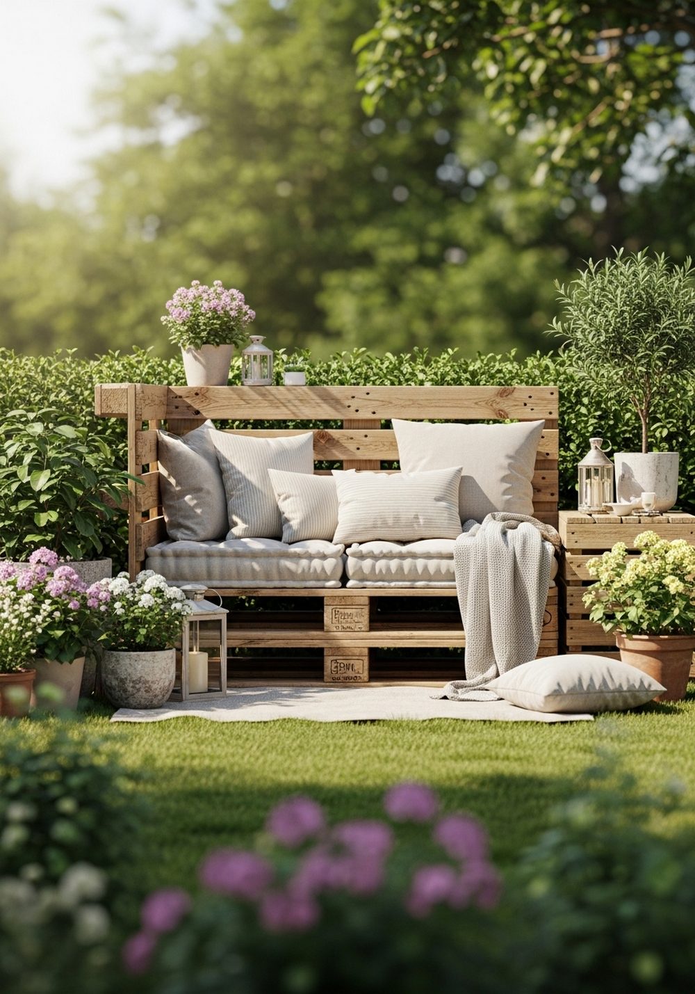 Pallet Garden Seating Corner