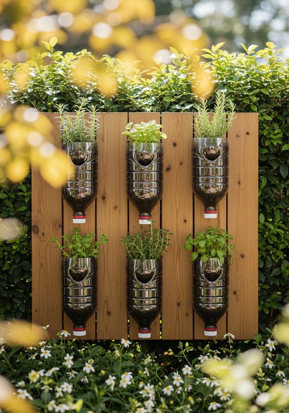 Plastic Bottle Wall Planters
