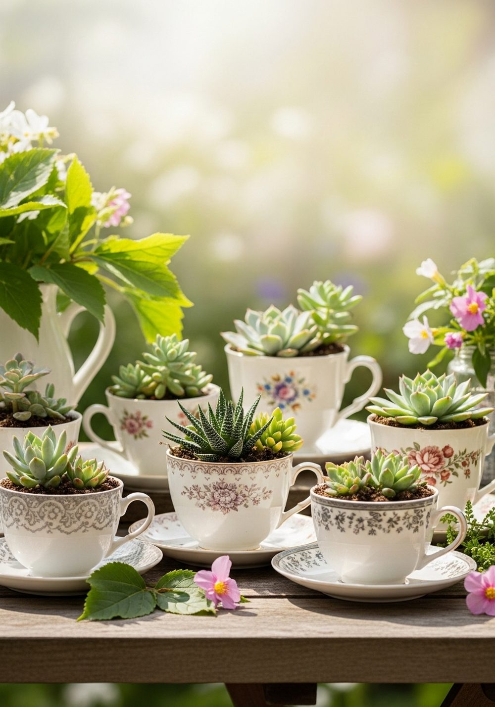 Teacup Succulent Collection