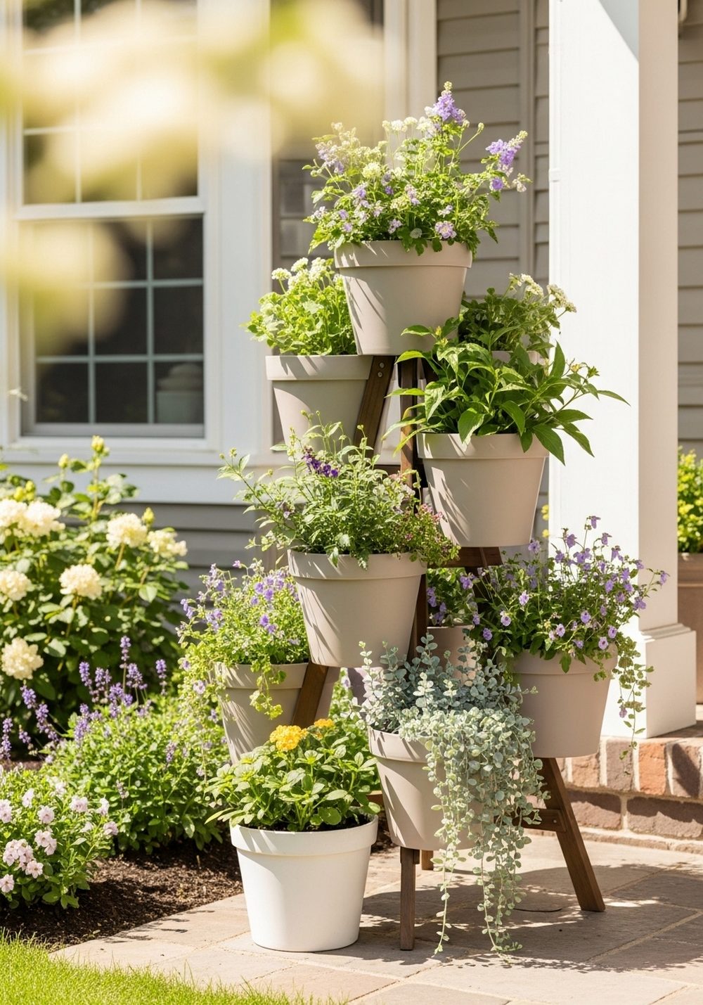 Tiered Planter Stand Display